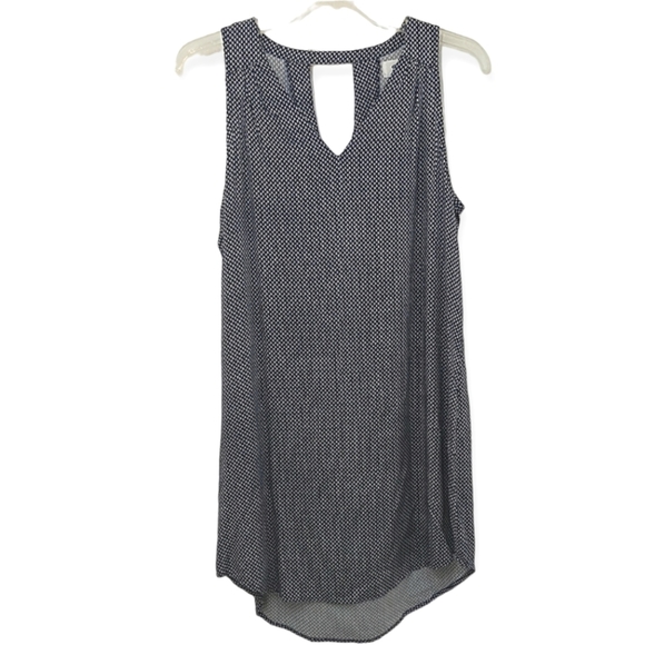 Old Navy Dress Women's Size Medium Petite PM MP Sleeveless Tank Blue White - Picture 1 of 8